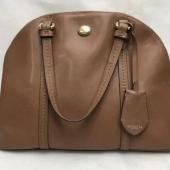 Coach Tan Satchel Bag. ** SEE PHOTOS - Picture 12 of 12